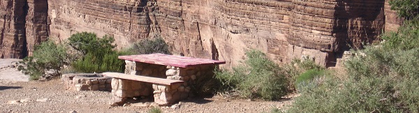 Picnic Bench at Canyon