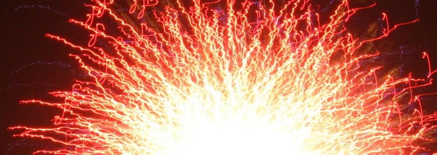 Red Fireworks Pattern