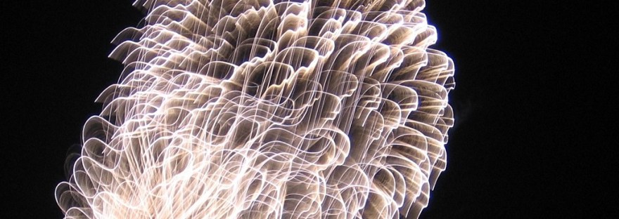 White Fireworks Pattern