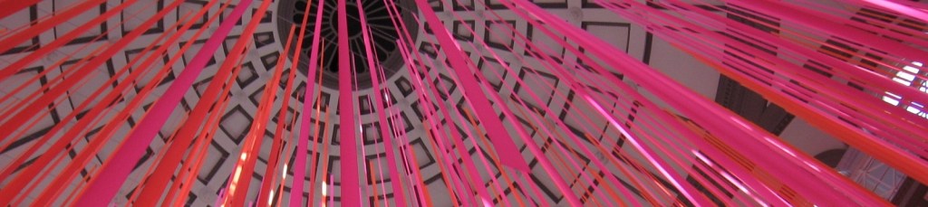 Streamers from Roof at Museum