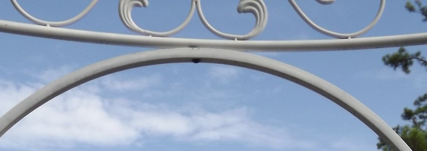 Sky Through Metal Archway
